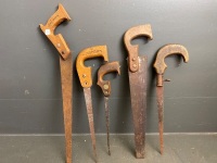 Lot of 5 saws