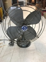 Original Cast Iron Westinghouse Atomic Style Desk Fan