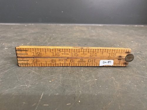 Stanley USA SW no 68, 4 fold 24" boxwood rule