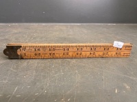 Stanley USA SW no 66 1/2, 4 fold 36" boxwood rule