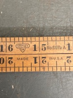 Stanley USA SW no 66 1/2, 4 fold 36" boxwood rule - 2