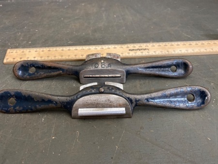 Record England no 63 & 64 round & flat bottom spokeshaves