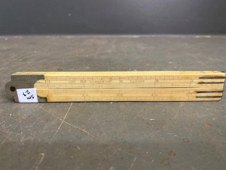 Antique 4 fold 24" architects Ivory rule