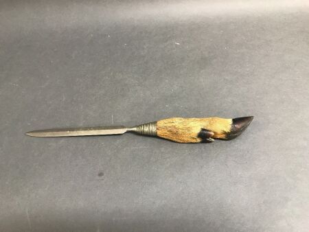 Edwardian Deer Hoof Letter Opener