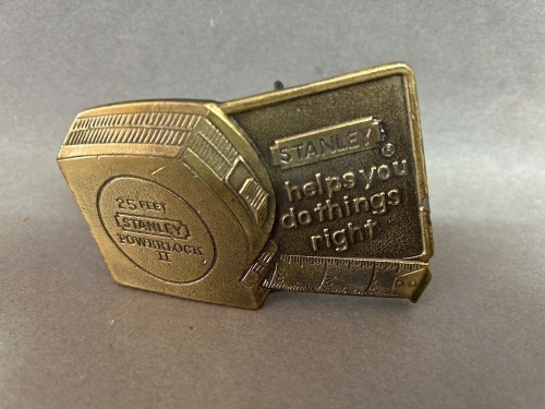 Stanley Brass Belt Buckle