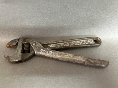 Universal Wrench Co Detroet-Windsor USA 200mm quick action wrench, patent 6.3.19,7.22.12