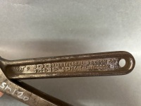 Universal Wrench Co Detroet-Windsor USA 200mm quick action wrench, patent 6.3.19,7.22.12 - 3