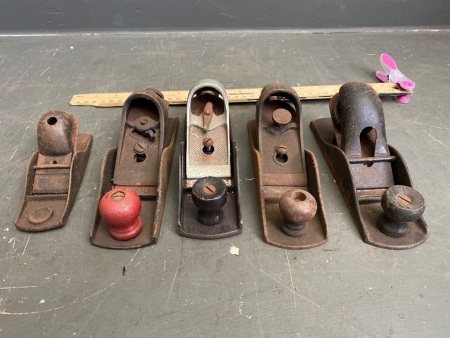 5 Assorted block planes