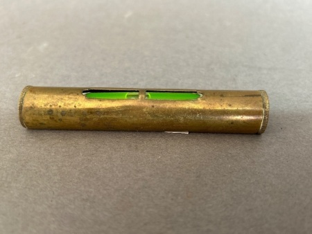 Vintage 3 1/2" brass bound level