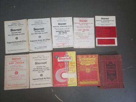 Large lot of Starrett USA Catalogues