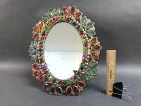 Jewelled Oval Mirror