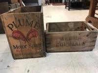 Plume Motor Spirit and Alpha Cordials Box & Old Chain