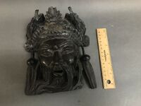 1920's Chinese Carved Ebony Mask