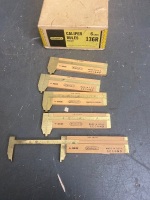 Stanley USA no 136r 5 calliper rules mint iob, seconds - 2