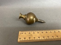 Monument no 4, 6.5oz, 80mm long brass plumb bob - 3