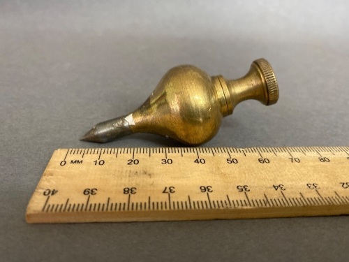 Monument no 1 3.5oz, 75mm long brass plumb bob