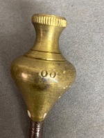 Solid Brass rare size 00 plumb bob 50mm long 1.6oz - 4