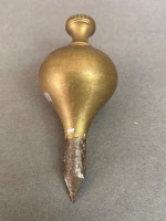 Solid Brass Plumb bob 85mm long 7.9oz - 4