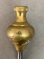 W & W rare size 0 brass plumb bob 55mm long 2.2oz - 4