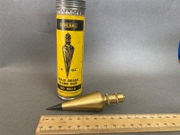 General USA no 80006 solid brass plumb bob iob 6oz