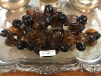 Victorian Amber Glass Centrepiece