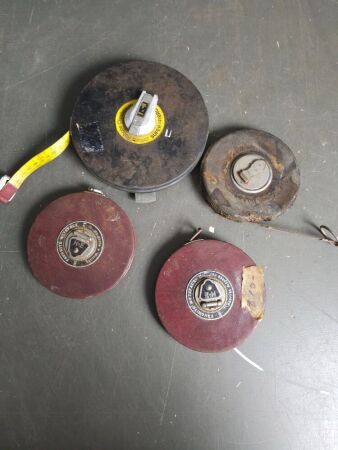 4 Vintage Measuring Tapes