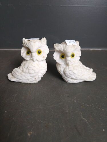 Pair of Salt Owls