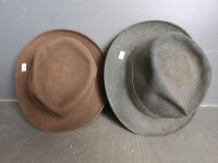 2 Akubra Hats - Sportsman (59/60) and Titan (58)