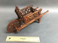 Edwardian Timber Fretwork Wheelbarrow - 2