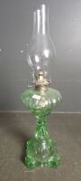 Green Glass Kero Lantern with Flute