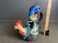 Blue Sky Rooster Tea Pot - 2