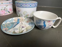 3 Boxed Summer Forever Cup and Saucer Sets - 2