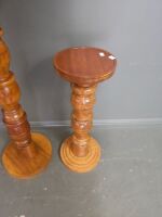 Two Wooden Plant Stands - 3