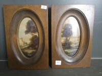 Pair Signed Italian Oil Paintings