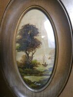 Pair Signed Italian Oil Paintings - 2