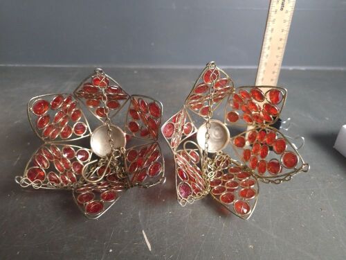 2 Hanging Tealight Candle Holders