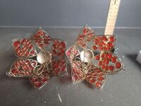 2 Hanging Tealight Candle Holders