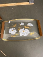 Two Mid- Century Glass Platters - 3