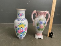 2 Ornate Vases