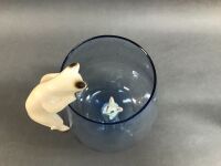 Mid Century Brandy Balloon with Royal Doulton Cat & Mouse - 2