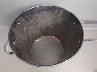 Black Metal Storage Bucket - 2