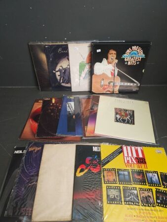 Mixed Collection of Vinyl Records - Inc. Elvis Box Set