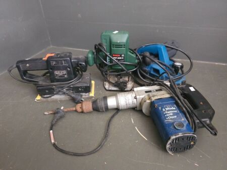 Four Mixed Brand Electric Power Tools