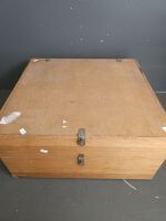 Wooden Camera Box with Assorted Gear - 2