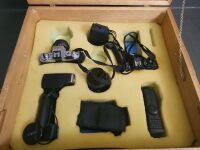 Wooden Camera Box with Assorted Gear - 3