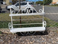 White Outdoor Shelf