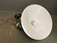 Green Industrial Style Metal Hanging Light with Pulleys - 3