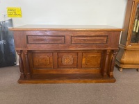 Large Regal Altar Table from Cooroy Anglican Church made locally with timber sourced from Kin Kin - C. 1925