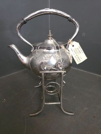 Antique E.P.B.M Teapot on Stand