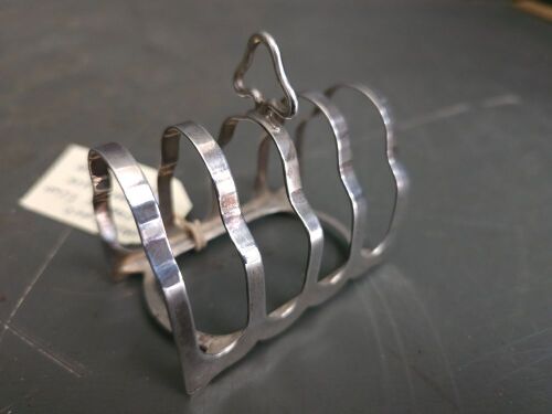 Hallmarked Sterling Silver Sheffield Toast Rack 1933